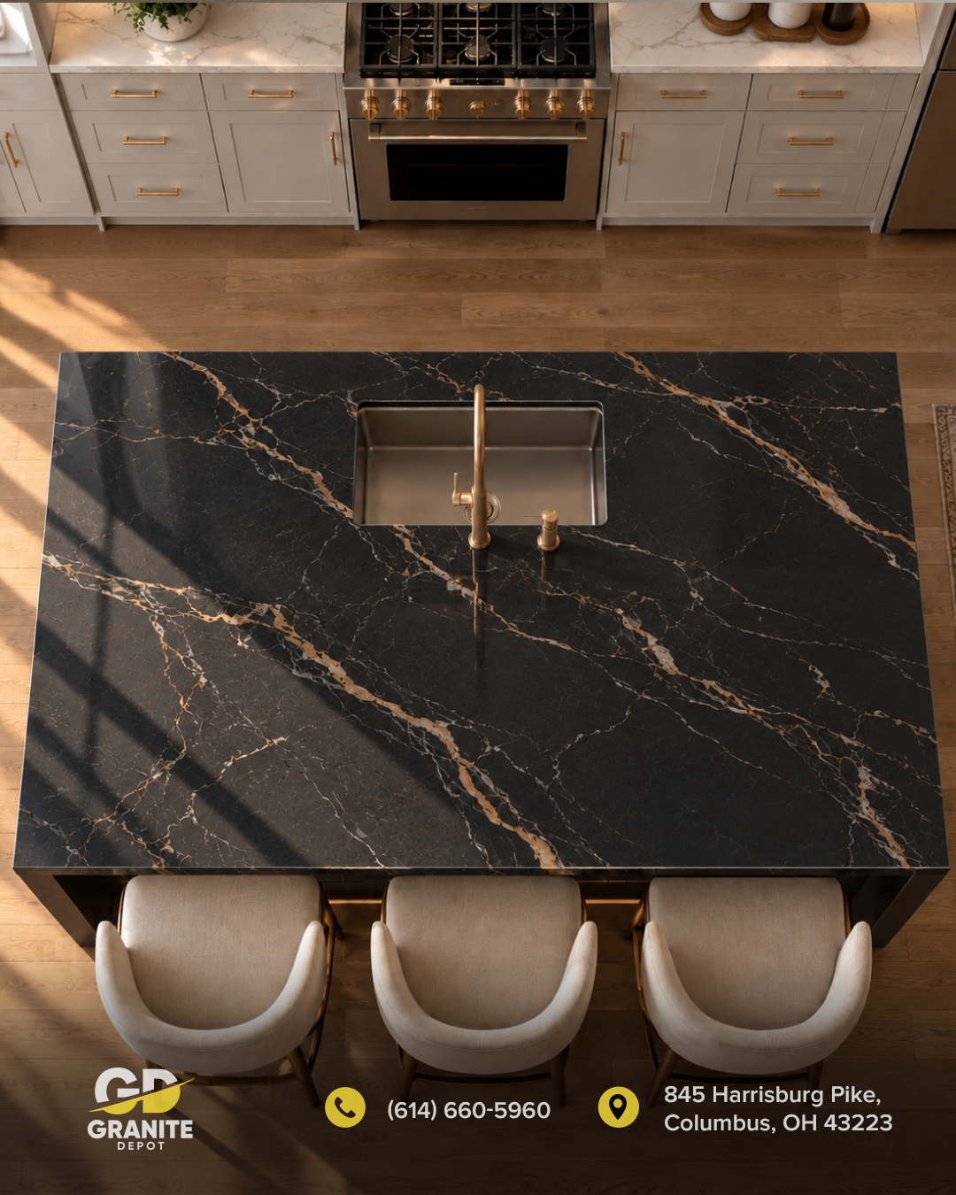 Transitional Kitchen Remodel by Granite Depot of Columbus project photo